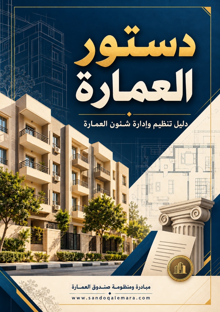 غلاف كتاب دستور العمارة - دليل تنظيم وإدارة شؤون العمارة